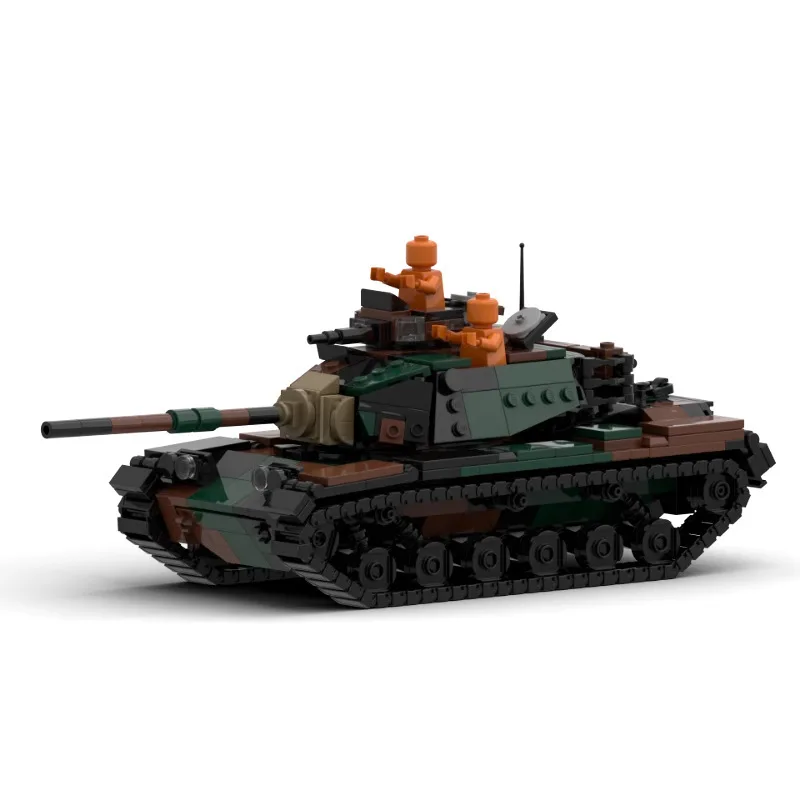 Фото Китайские строительные блоки-конструкторы, модель танка M60A1 M60A3 в лесном камуфляже, американская модель основного боевого танка, коллекционная модель для военных энтузиастов и подарок. №2