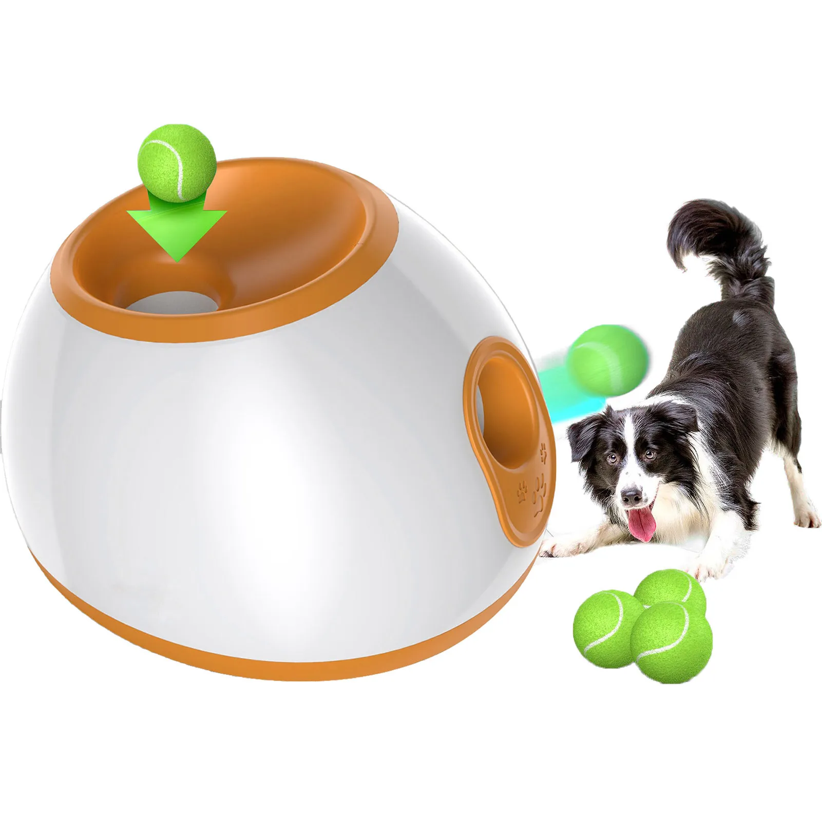 Dog Ball Launcher Indoor Automatic Dog Ball Launcher Dog Training Toy Game Pet Ball Indoor Thrower Machine For Dogs