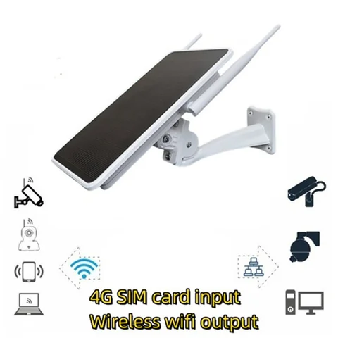 Солнечный маршрутизатор мощностью 6 Вт 4G, ретранслятор Wi-Fi, маршрутизатор 4G на солнечной энергии, диапазон Wi-Fi 50 М, водонепроницаемая ВЕРСИЯ для США с IP66
