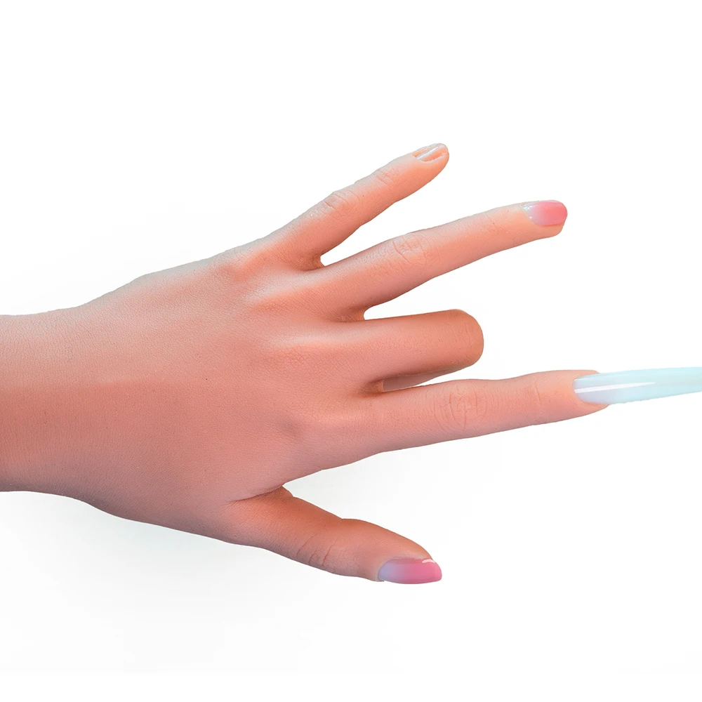 Силиконовый манекен для тренировки ногтей профессиональный нейл-арта красоты