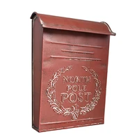 garden wall mounted letter box post box mailbox suggestion box vintage iron country house outdoor home decor