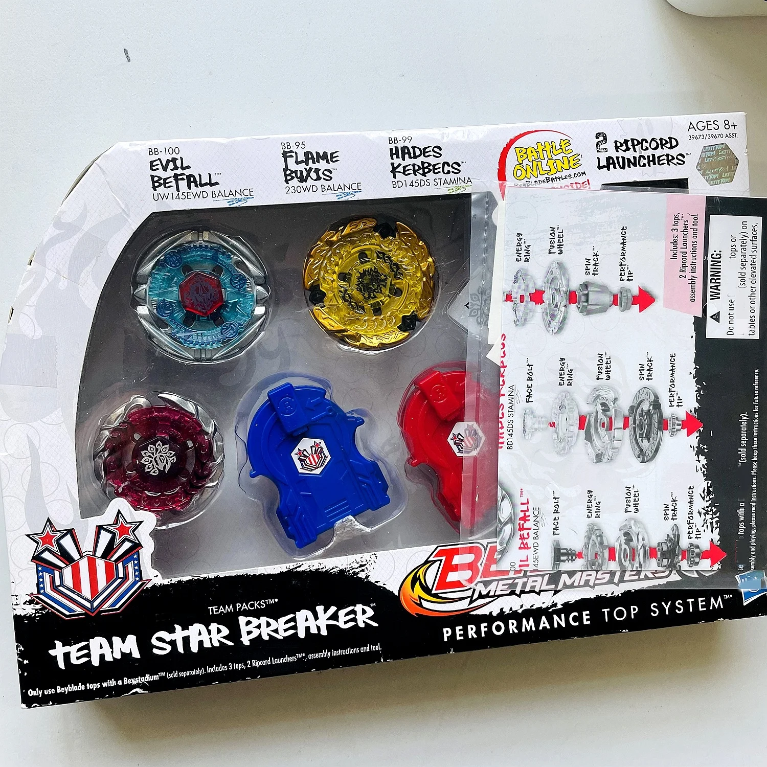 Оригинальный набор звезд Toupie Beys BB100/BB95/BB99 MFB Metal Masters