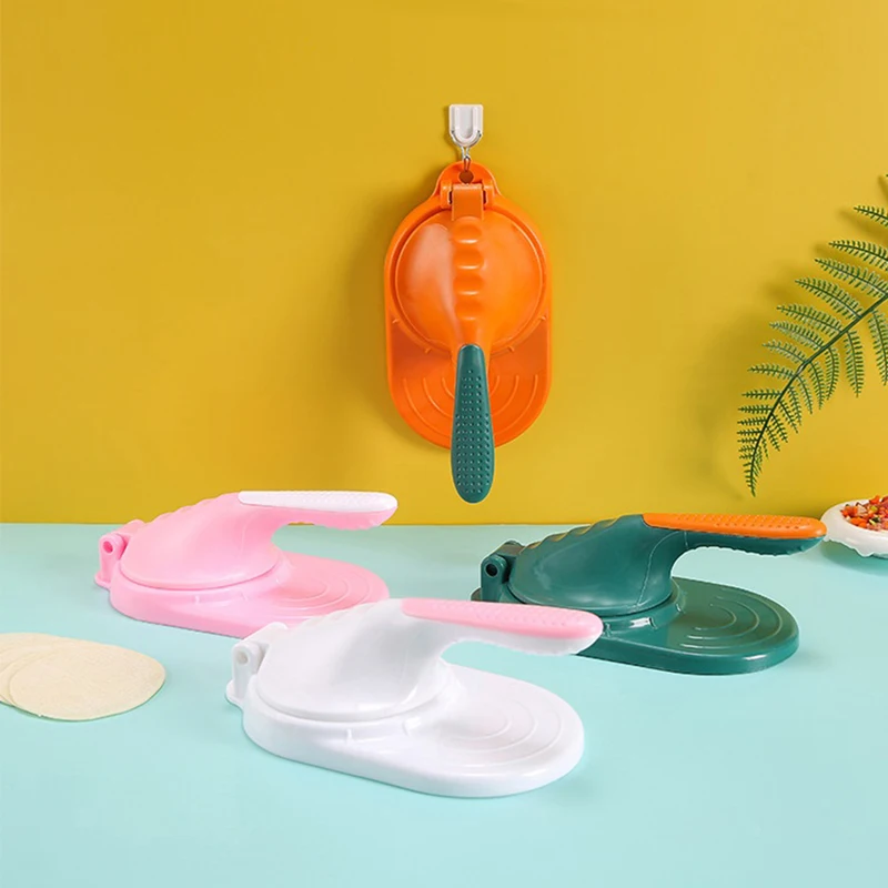 

Plastic Dumpling Skin Artifact Manual Wrapper Making Mold Dough Pressing Tool Kitchen Gadget Baking Pastry DIY Dumpling Maker