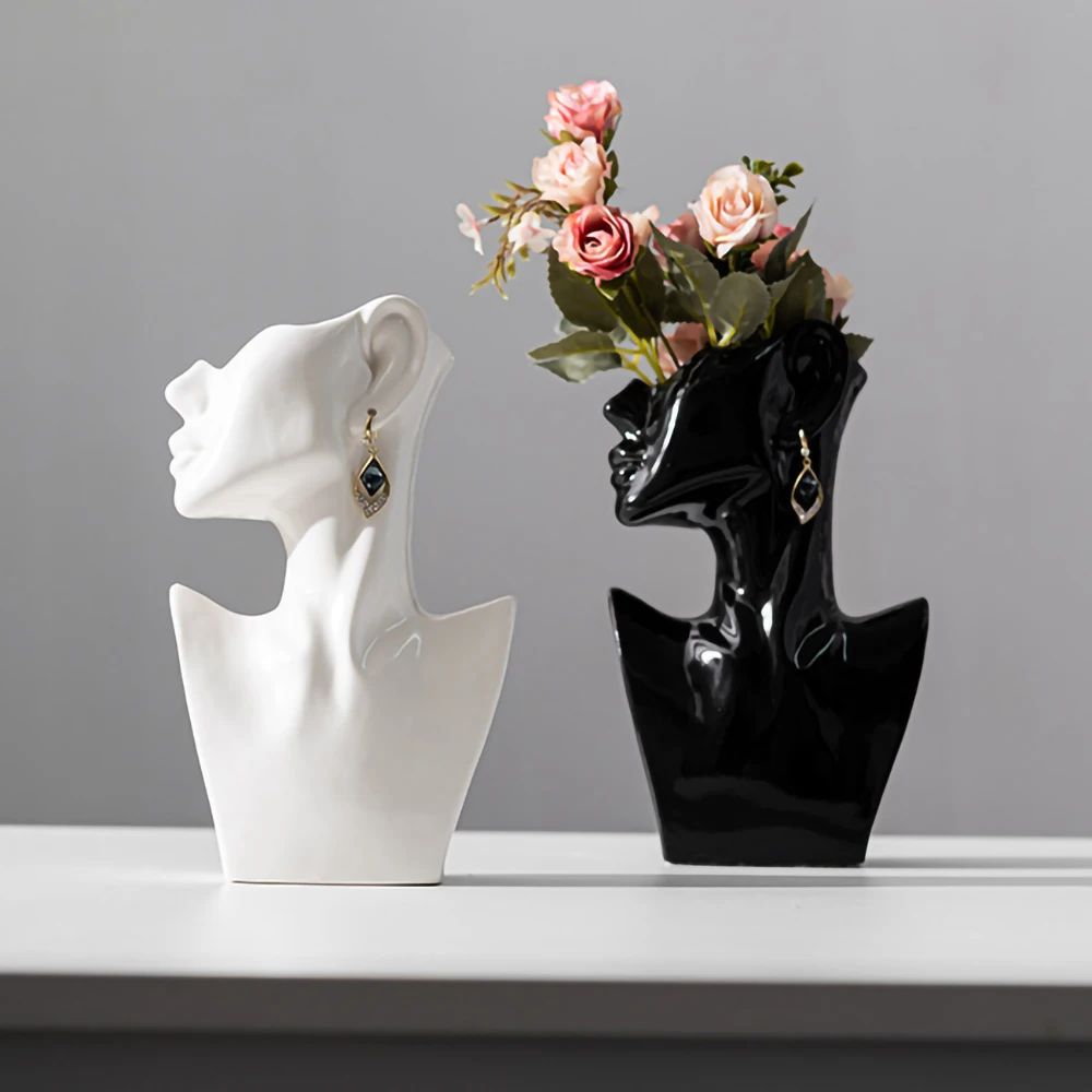 

Декоративный из белой керамики ваза для высушенных цветов для украшения интерьера в скандинавском стиле, Современная сухая трава, Маленька...