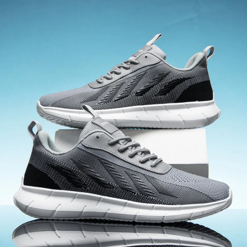 Summer Men's Mesh Breathable Sports Running Shoes Lightweight Anti-skid Shoes Middle-aged And Elderly Casual Shoes