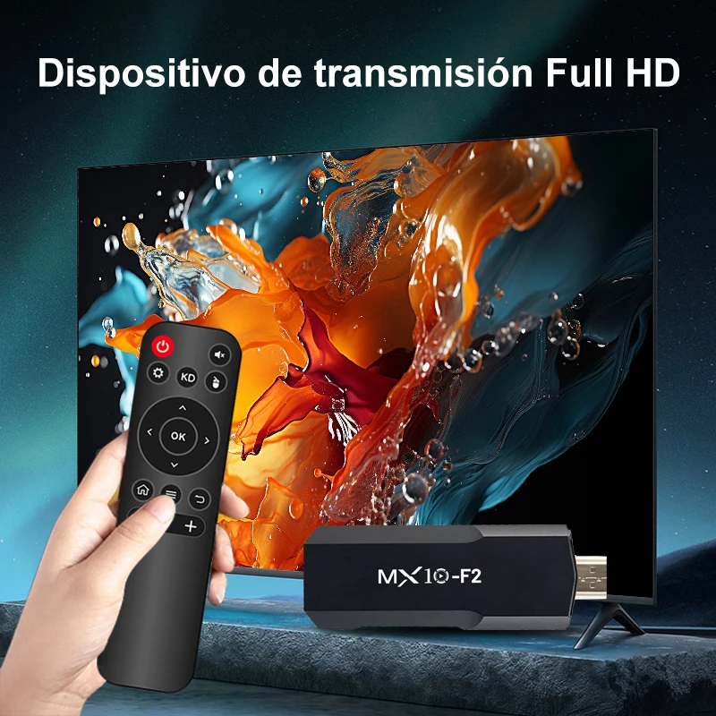 Фото Smart TV Stick MX10 F2 Allwinner RK3228A WiFi 2.4G/5G BT4.0 ARM Mali-400 MP2 Android TV Stick Android 11 №3