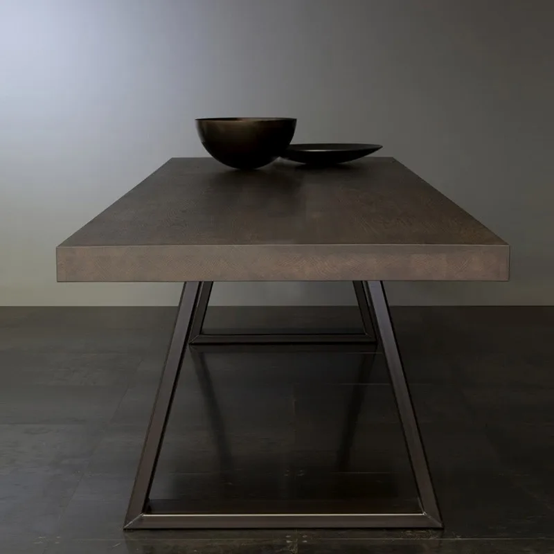 

Современный минималистичный обеденный стол в стиле ретро, кофейный простой скандинавский туалетный столик, дизайнерский деревянный стол, мебель YX50CZ