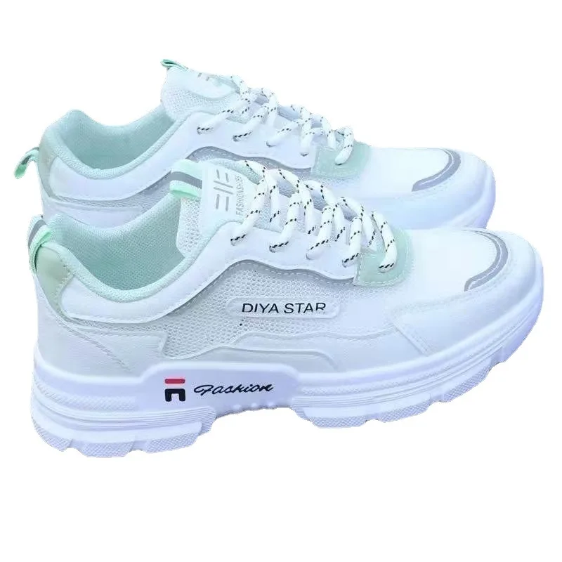 

Summer Mesh Women's Shoes Breathable Skate Shoes 2022 Heightening Slimming Shoes Mesh Casual Sports Comfortable Women's Shoes