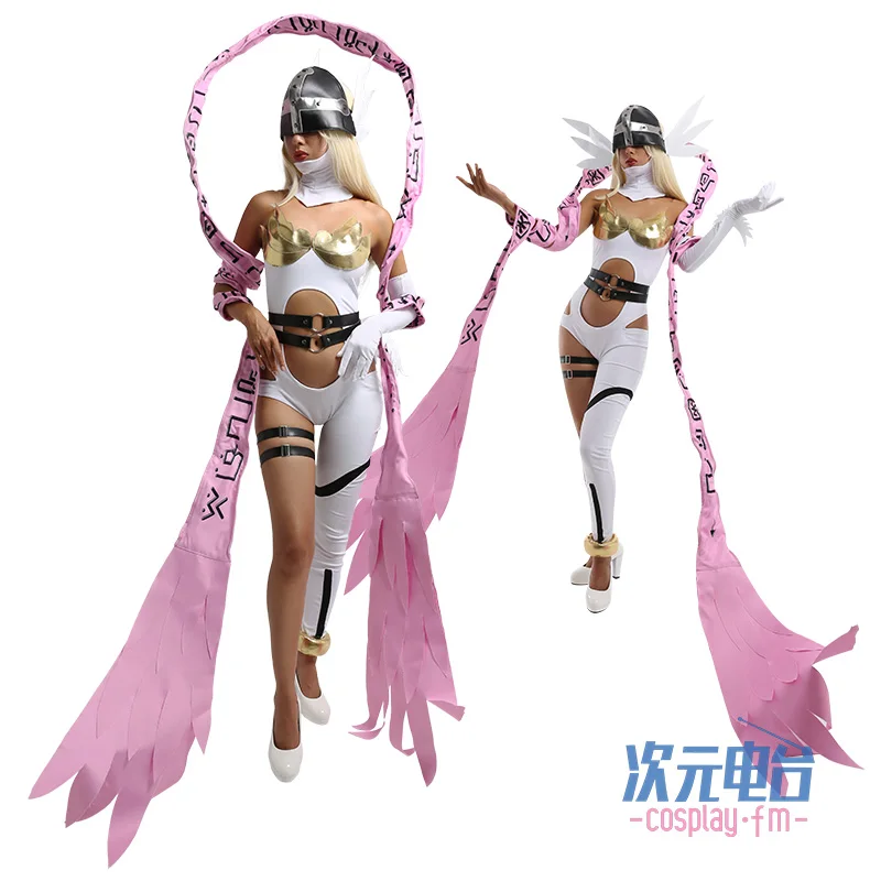 

Необычный женский костюм для косплея для девочки Angewomon, костюм аниме на Хэллоуин для женщин