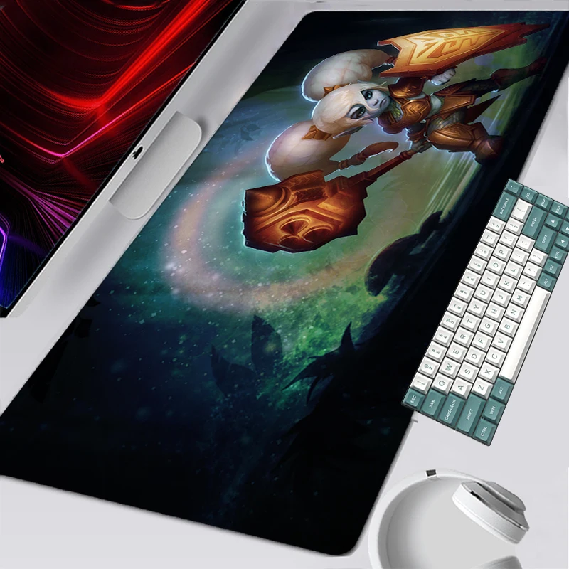 

Игровой коврик для мыши Xxl 900x400 Poppy LOL, противоскользящие аксессуары для компьютеров и офисов, коврик для клавиатуры, коврик для мыши, крутые и...