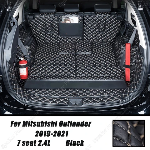 Коврик для багажника автомобиля Mitsubishi Outlander 2019-2021, 5, 7 дюймов, чехол для груза, ковер для любой погоды, водонепроницаемые аксессуары, подкладка для багажника