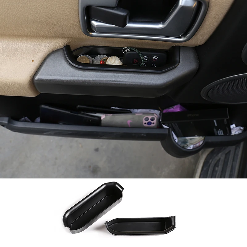 

Abs для Land Rover Discovery 3 Lr3 2004 -2009 Черная передняя и задняя дверная ручка ящик для хранения лоток для телефона коробка для всякой всячины автомобильные аксессуары