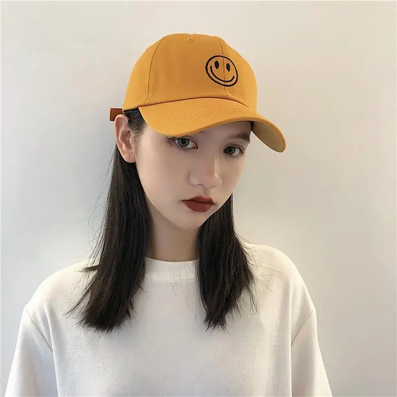 

Men's And Women's Fashion Trend Hat Korean Version Smiling Face Hat Sun Protection Baseball Cap Sports Casual Cap