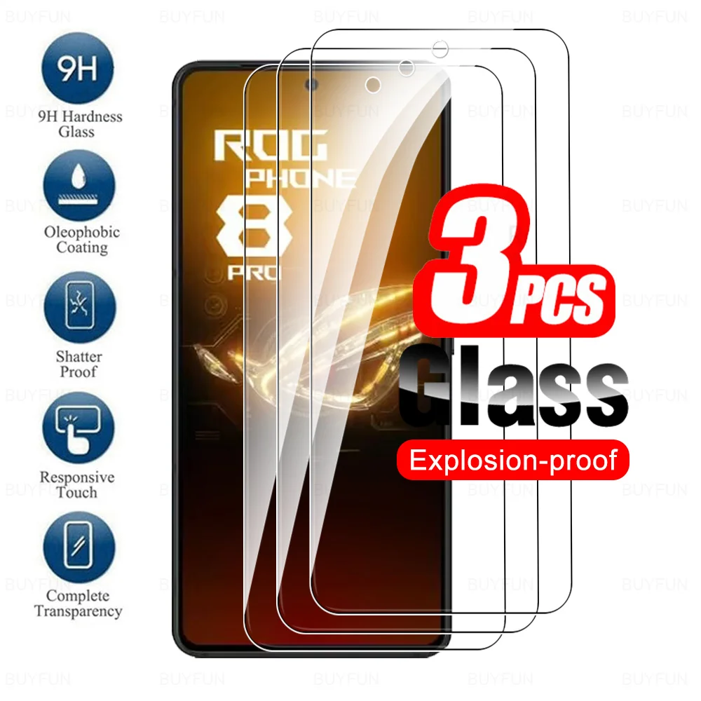 3 шт. HD закаленное стекло для Asus Rog Phone 8 Pro Screen Proetctor RogPhone 5 6 7 Ultimate 6Pro 8Pro 5G Защитные