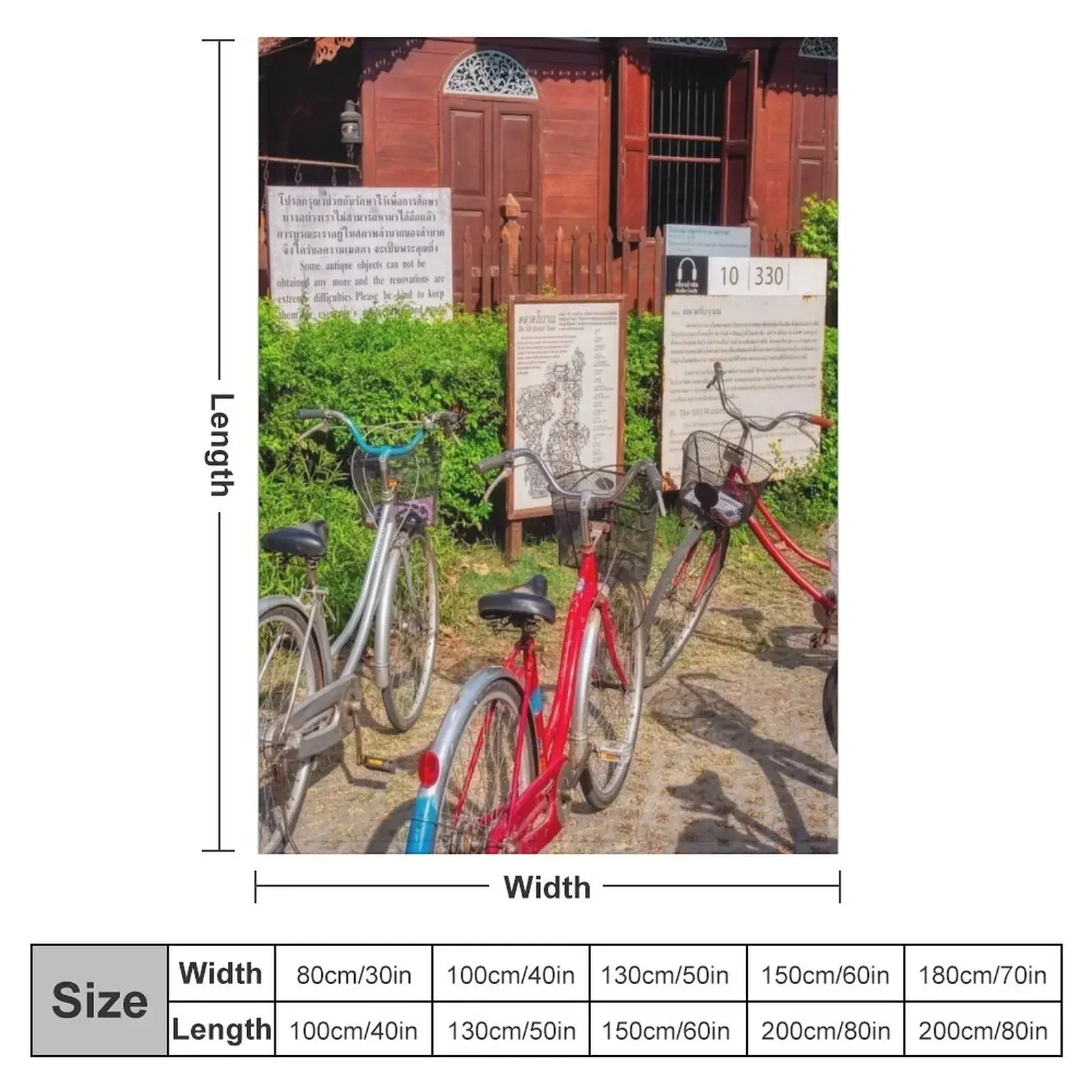 Велосипеды In The Ancient City Плед для дивана Пушистые фланелевые одеяла