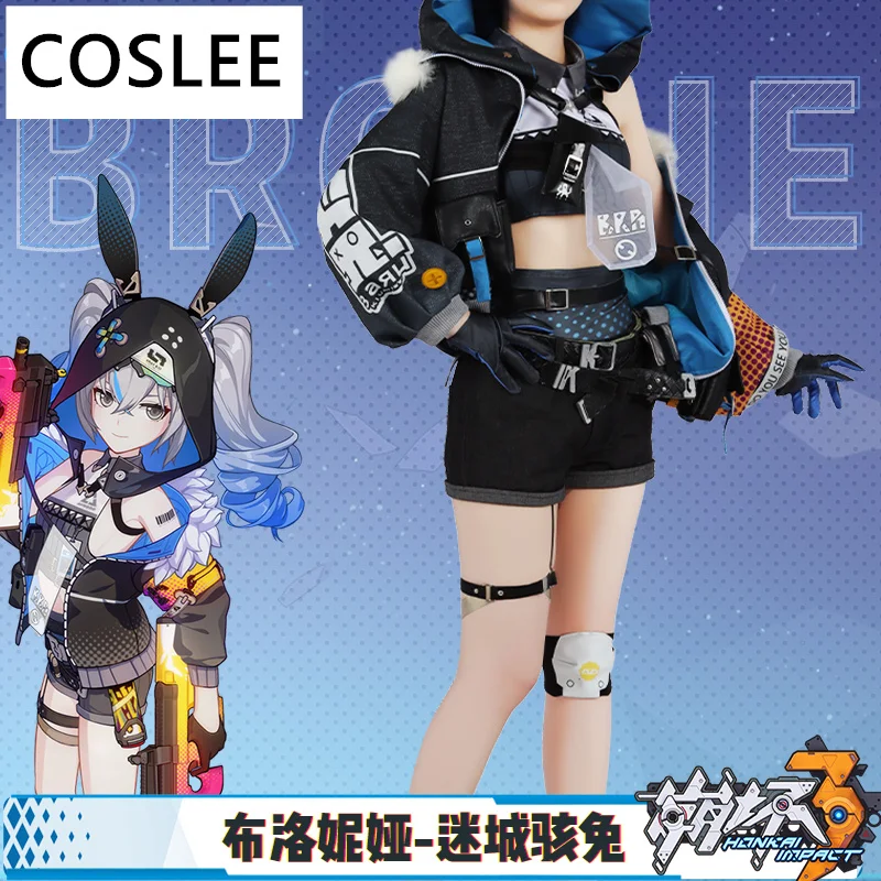 COSLEE аниме Honkai Impact 3rd Броня Зайчик HAXXOR BUNNY тема косплей костюм игровой прекрасная