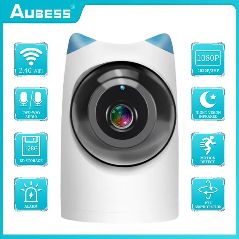 

1080P Wifi IP Camera Smart Home Indoor Night Vision Wireless Baby Monitor Human Detect Pet Security Alarm CCTV Surveillance Cam