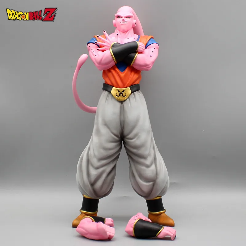 

36cm Dragon Ball Nc Gohan Buu Grinding Fist Double Arms Double Stance Figure Statue Gk Gohan Buu Evil Thin Demon Ornament Model