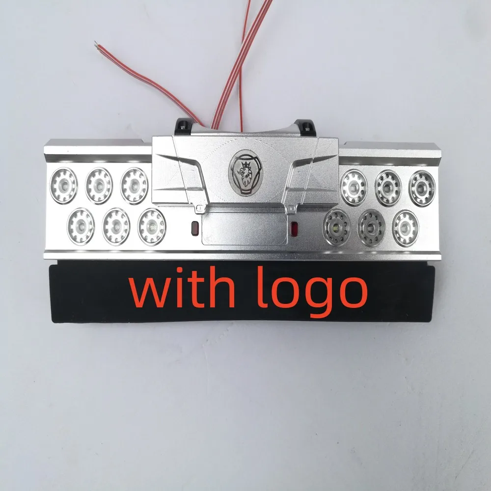 

CNC Metal Rear Bumper LED Taillight Tail Lamp for Tamiya 1/14 RC Truck Trailer Scania King