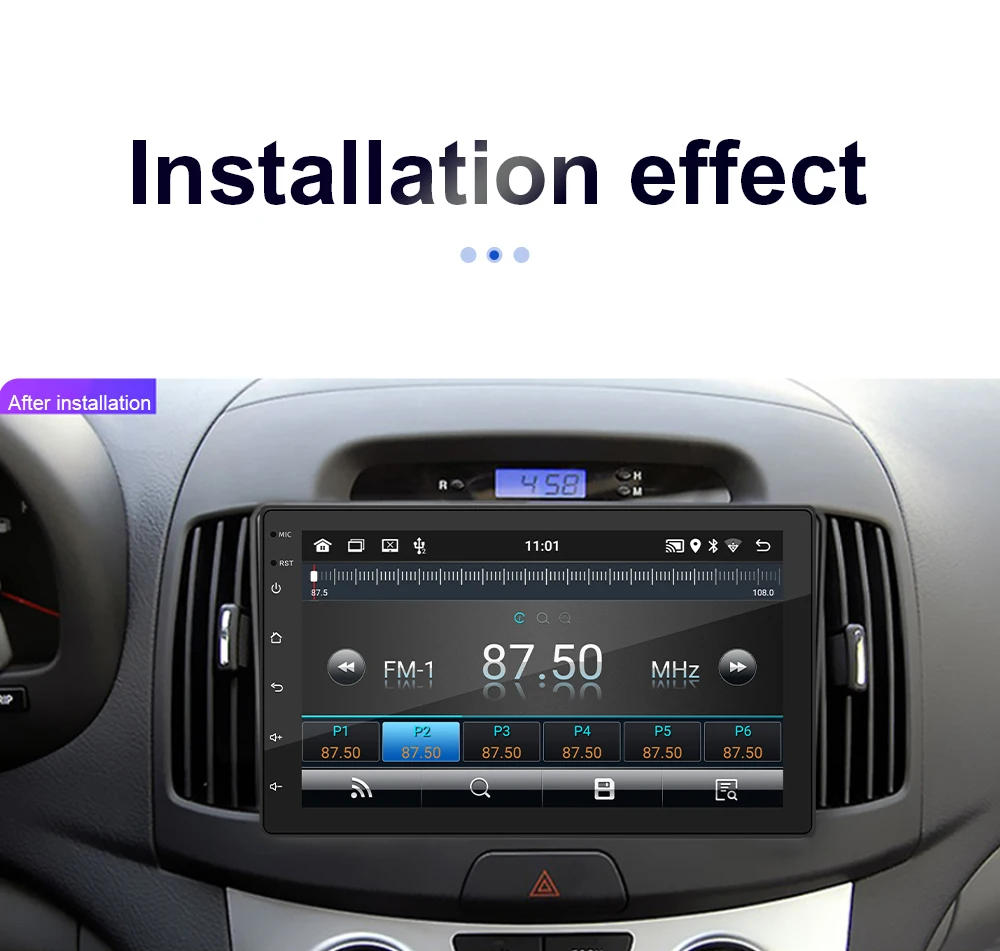 7910-дюймовый 2 DIN сенсорный автомобильный мультимедийный центр Android 13 с CarPlay, GPS, RDS, Bluetooth, видеоплеером (без DVDCD) (art.: 3920dabd13afa) - 3920dabd13afa