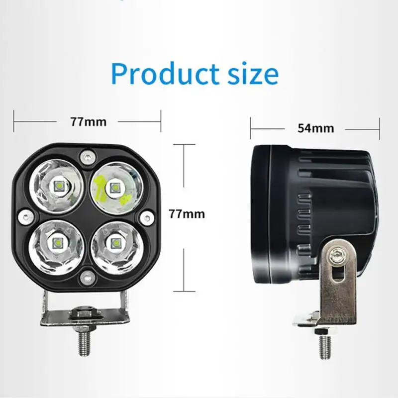 4LED Running Lights for Cars Motorcycle Led Bar Fog Light Headlights Spotlight DRL Pod Lamps Auto Niva Lada 4x4 Off Road ATV - купить по