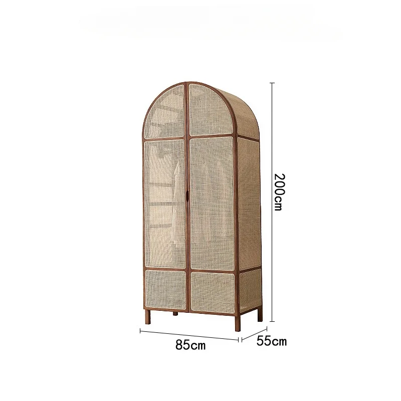 Открытые шкафы Armoire комодные ящики двойной шкаф для одежды портативный