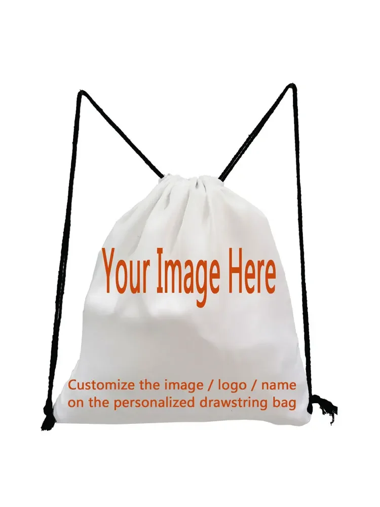 Коричневые сумки на шнурке рюкзак с цветочным принтом для подростков унисекс