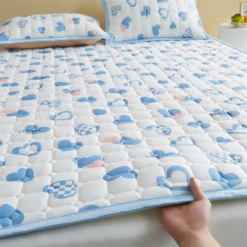 

Ультратонкий складной хлопковый коврик для кровати, складные татами, спальня, гостиница, Одноместный, Двухместный, мульти, королева, Королевский размер