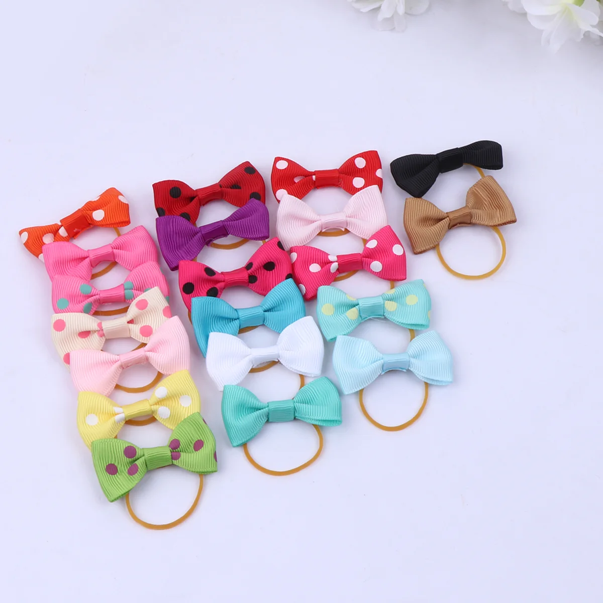 

Hair Dog Pet Bows Tie Topknot Grooming Band Holidays Decor Accessories Rope