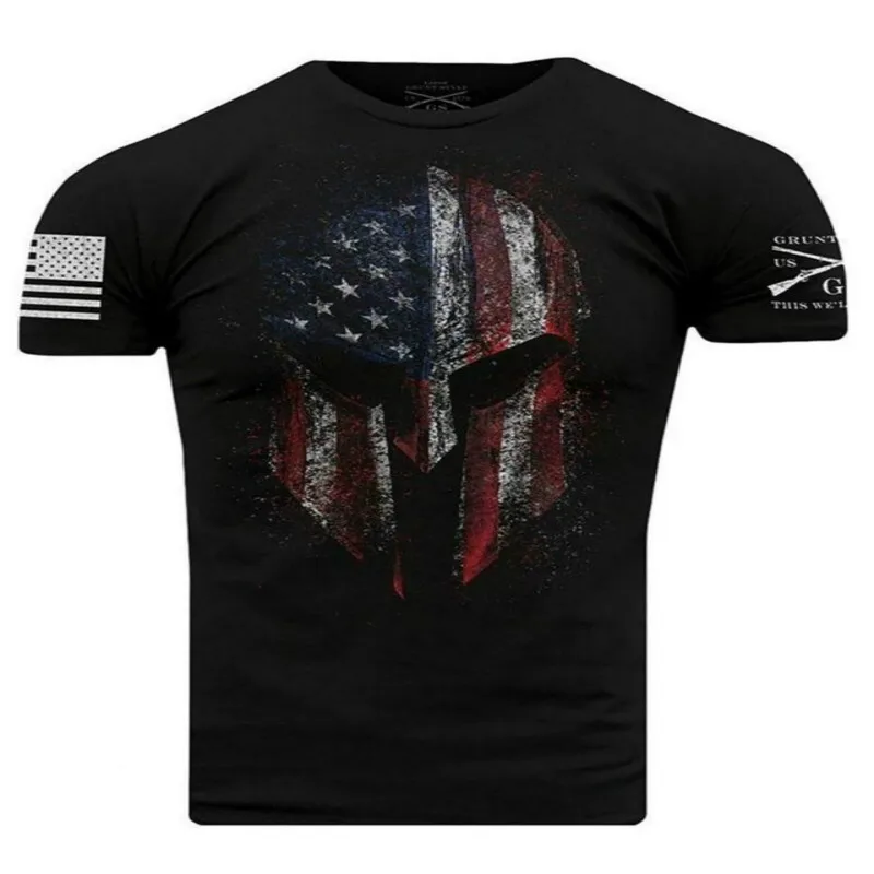 

2023 men's round-neck T-shirt, fashionable printed street clothes, made by specially-assigned person, high-end large size