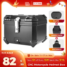 45L Motorcycle Helmet Box Universal Top Tail Rear Luggage Storage Tool Cases Lock For BMW R1200GS R1250GS R1200GS 1200 GS LC ADV