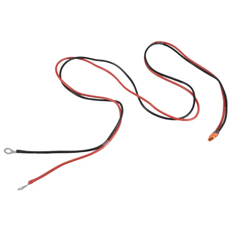 Фото Разъем 12AWG Xt60i (гнездо) с кольцевым соединителем и луженым проводом для RC-аккумуляторов, портативных электростанций и солнечных панелей №5