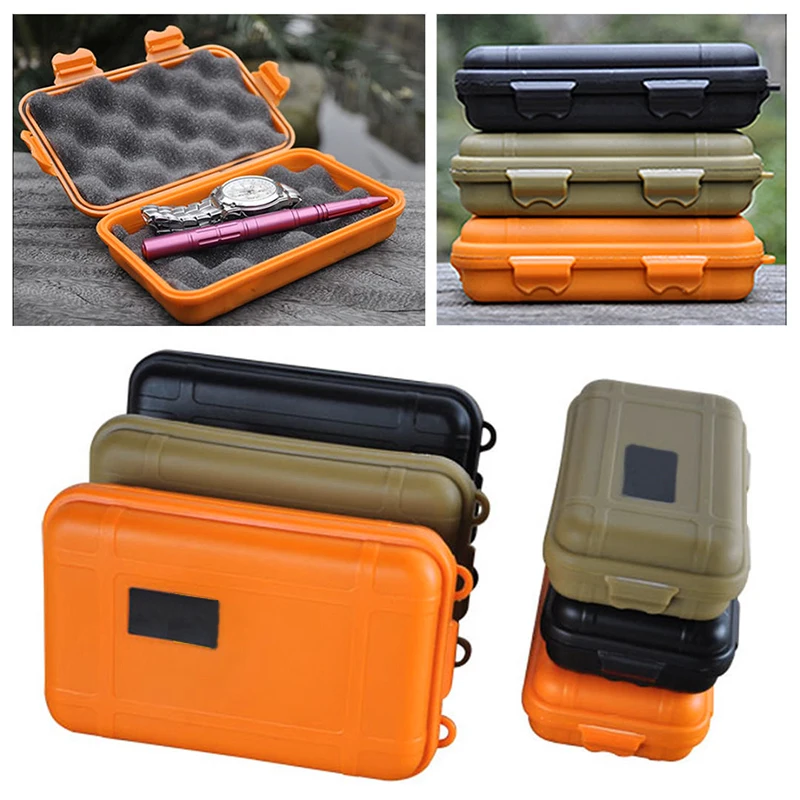 

Shockproof Anti-pressure Waterproof Box Sealed EDC Tool Outdoor Field Survival Camping Small Storage Box