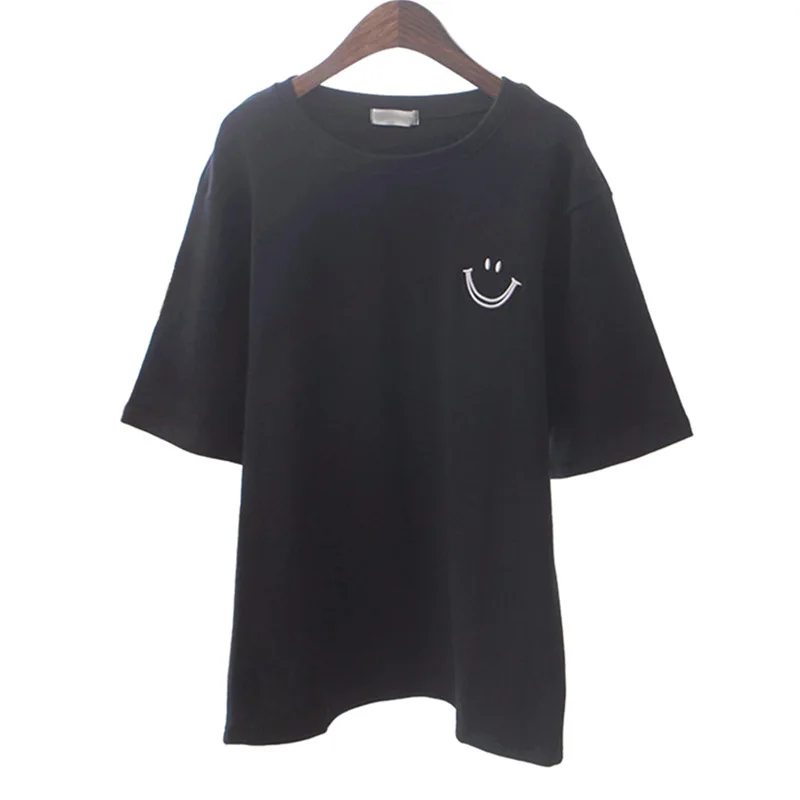 

Мужская свободная футболка из чистого хлопка, с коротким рукавом и принтом