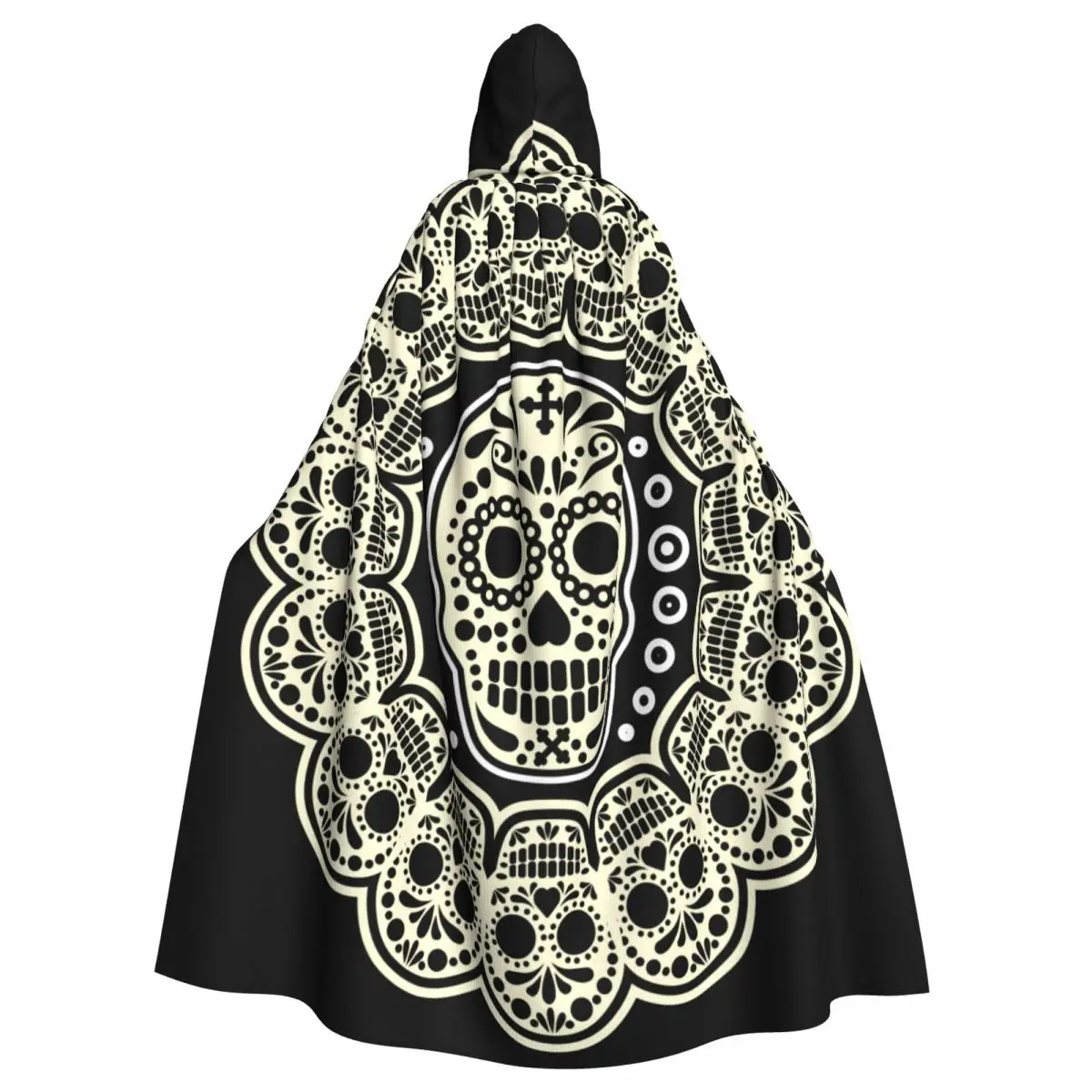 

Hooded Cloak Unisex Cloak with Hood Sugar Skull Cloak Vampire Witch Cape Cosplay Costume