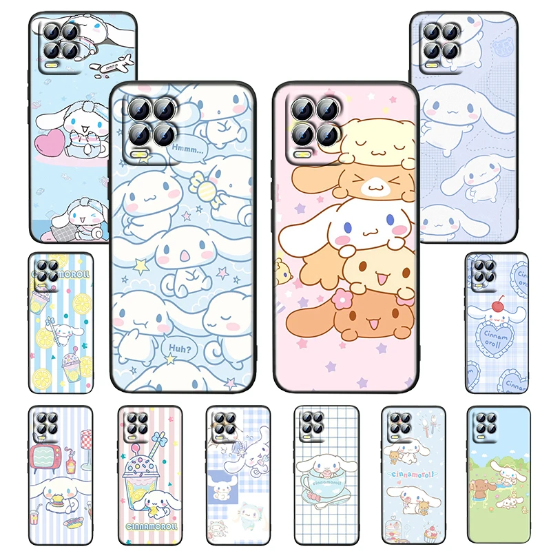 

Cinnamoroll baby Girl For OPPO Realme GT Neo Master Edition 9i 8 7 Pro C21S Narzo 30 Soft Silicone Black Phone Case Fundas Cover