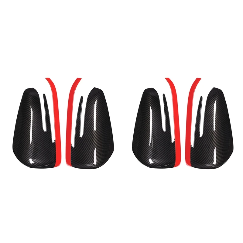 

4 X Abs Side Door Rearview Mirror Cap Cover Trim For Mercedes Benz A Cla Gla Glk Class W176 W117 X156 X204