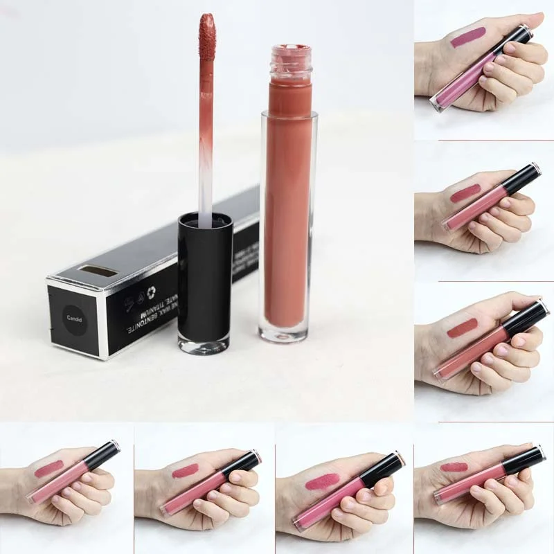 

Liquid Lipstick Nude Makeup Cosmetics Custom Logo Lip Gloss Waterproof Vegan Private Label Lipgloss make up Dmg1