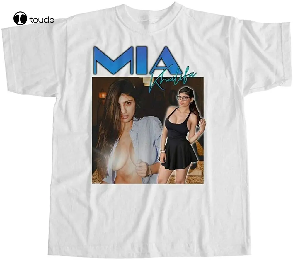 

Mia Khalifa T-Shirt Graphic Tee Shirt Custom Aldult Teen Unisex Digital Printing Tee Shirt Fashion Funny New Xs-5Xl