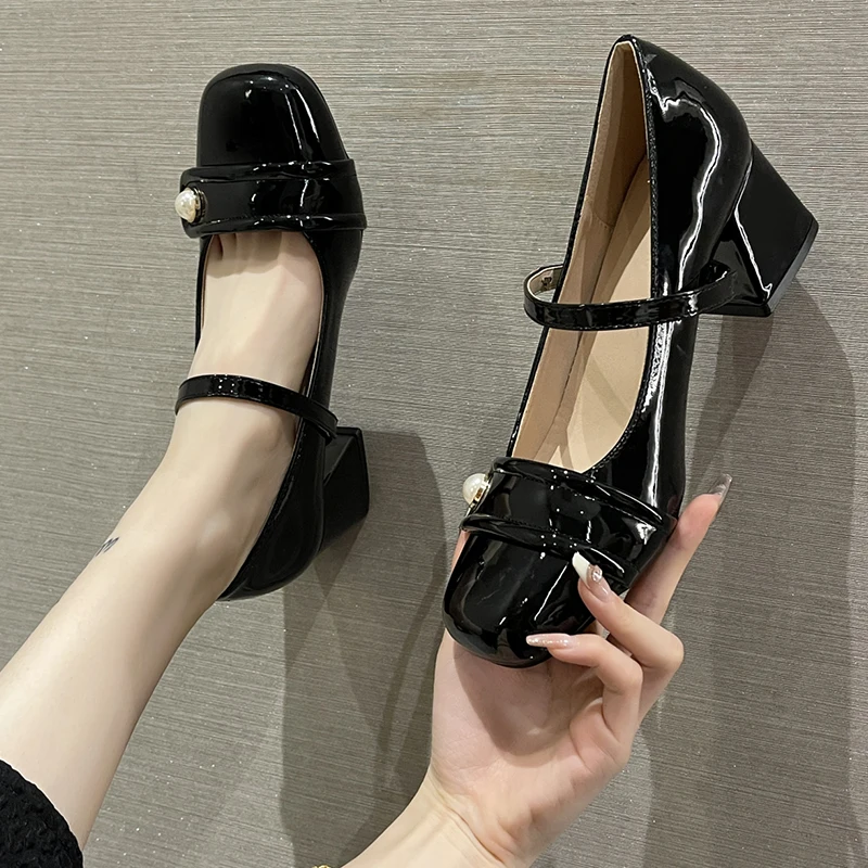 

Женские туфли на платформе, квадратный носок, оксфорды, повседневные кроссовки, плоская подошва, Модные сабо на каблуке, удобная кожаная Летняя обувь