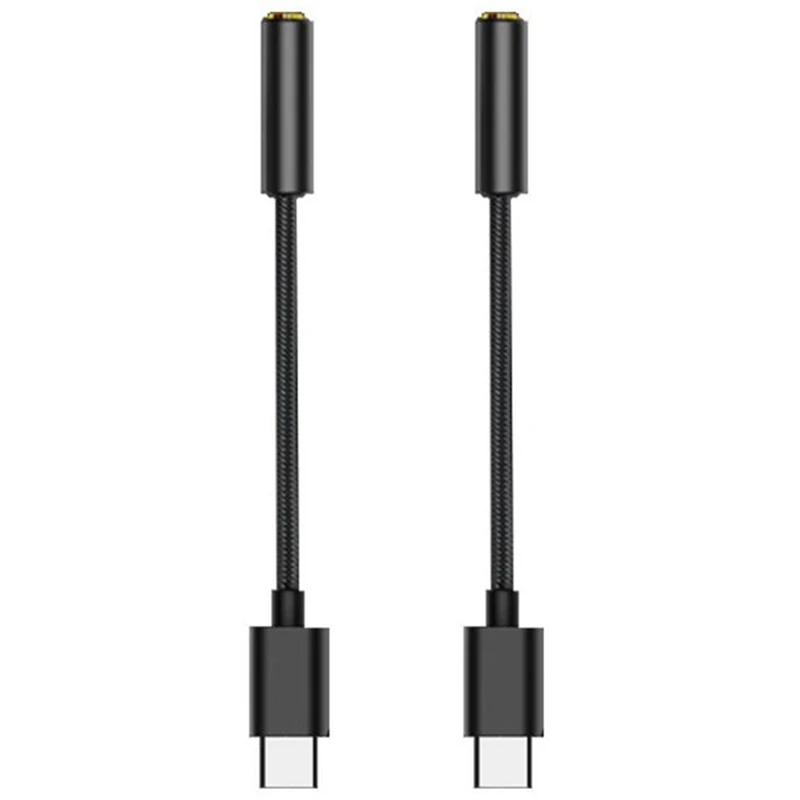 

2 упаковки, адаптер USB C на 3,5 мм, USB Type C на Aux, внешний звуковой шнур для Pixel 4 3 2 XL, для S20 Ultra Z Flip S20 +