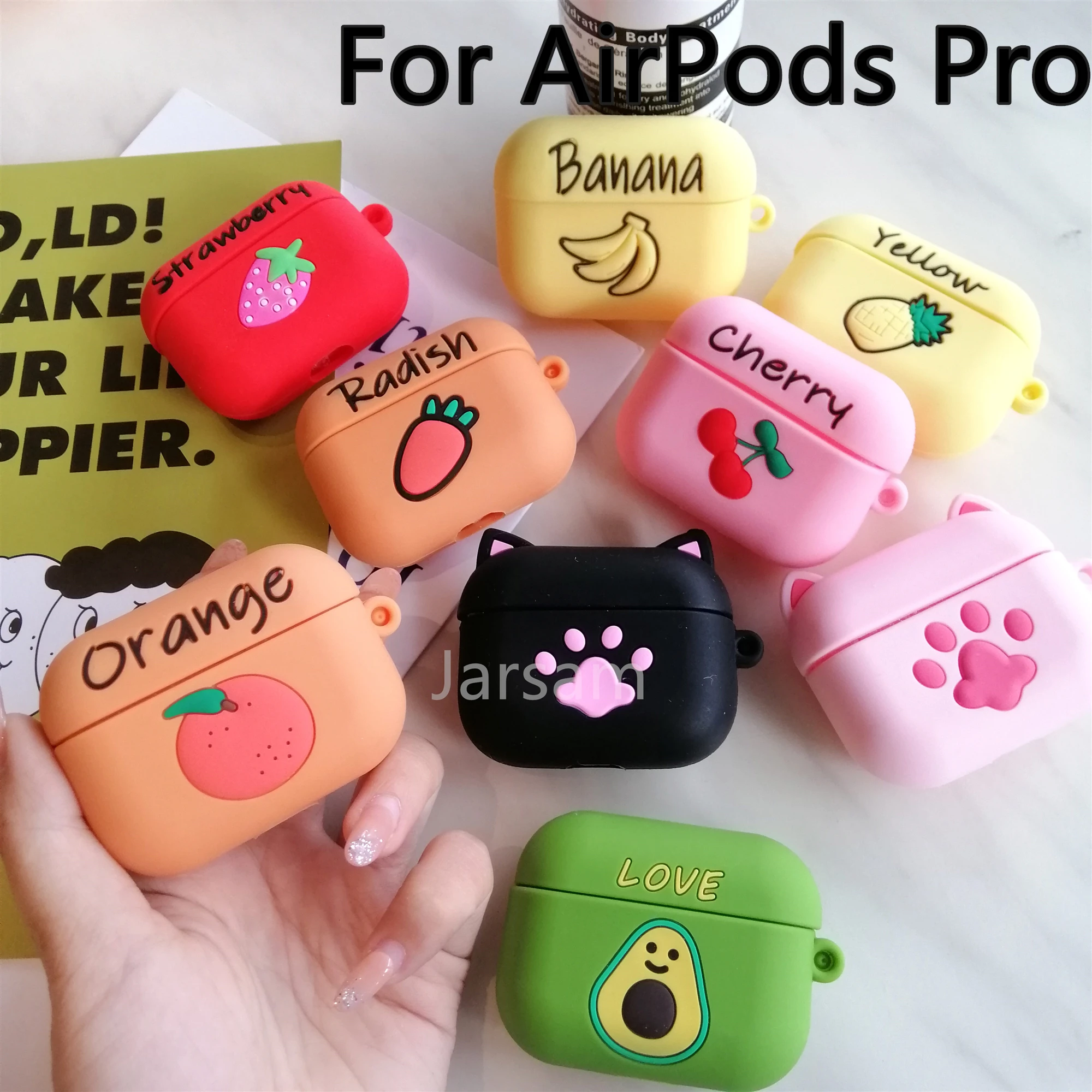 

Симпатичный чехол для беспроводных наушников AirPods pro, силиконовый чехол для наушников с функцией зарядки, защитный чехол для Airpods pro