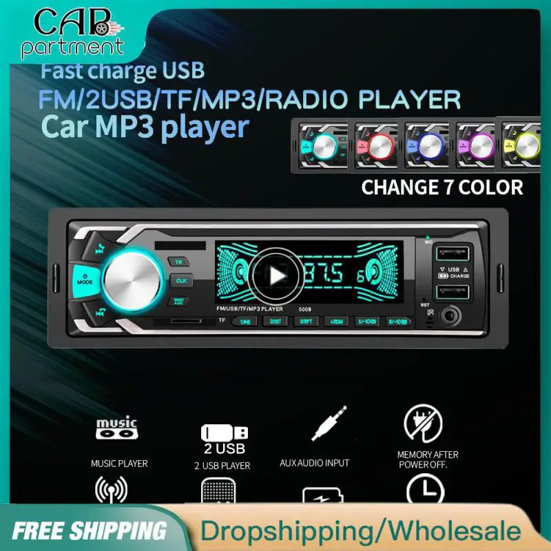 

Car Radio 4.1'' Single 1DIN MP5 MP3 Player Aux Input Receiver Bluetooth Stereo Radio Support MP3/WMA/WAV/USB/TF card