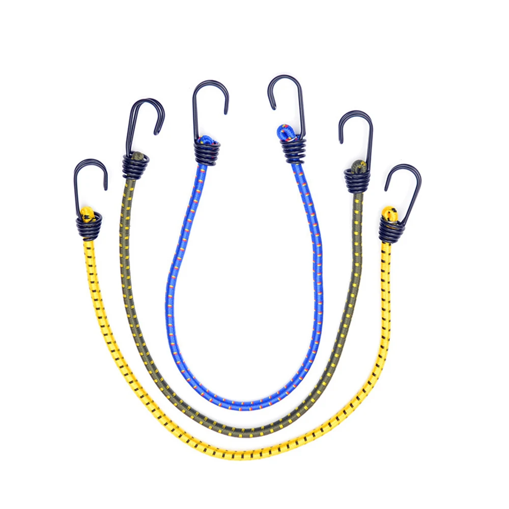 Эластичный шнур, эластичная резиновая веревка 60 см, уличные аксессуары с крючками, уличная палатка в сборе, для кемпинга и багажа