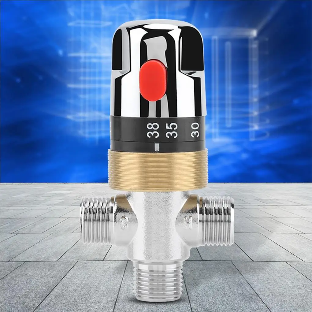 

Термостатический смесительный клапан из латуни температура воды труба для раковины контроль термостата