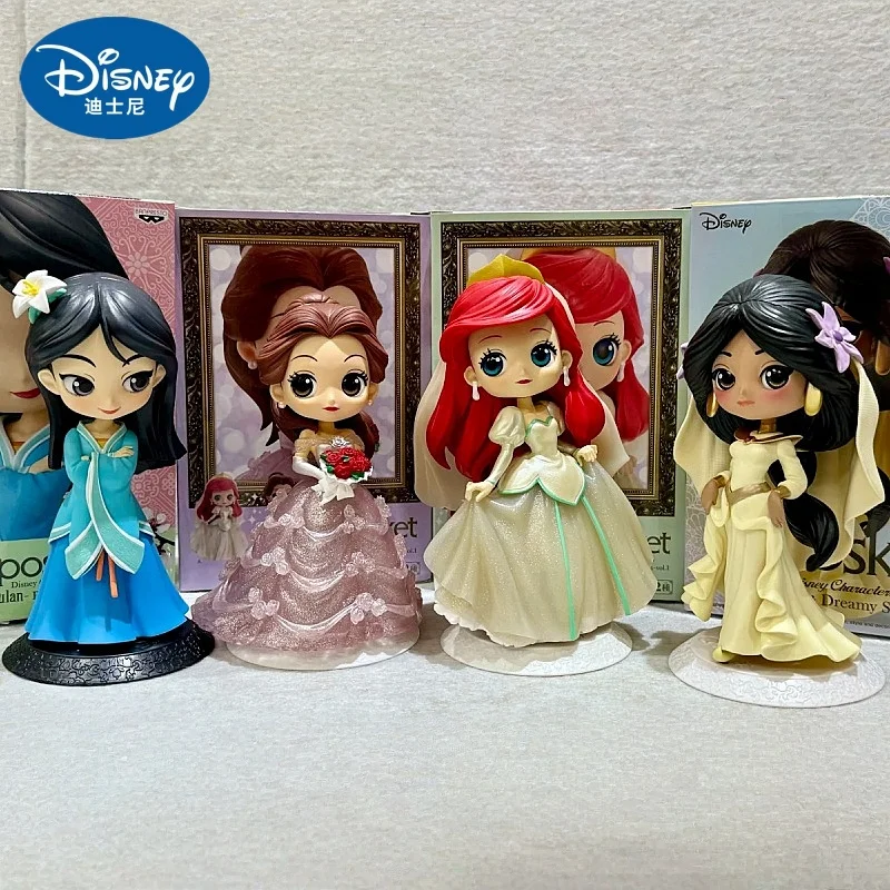 Фото Disney Frozen Princess Эльза Аннабель Q-Версия кукла игрушка аниме тематическое украшение автомобиля орнамент Коллекционная фигурка №1