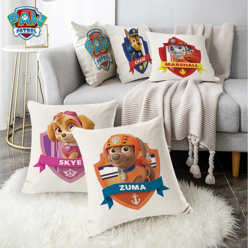 Новый стиль чехол для подушки Щенячий патруль однотонная наволочка декор