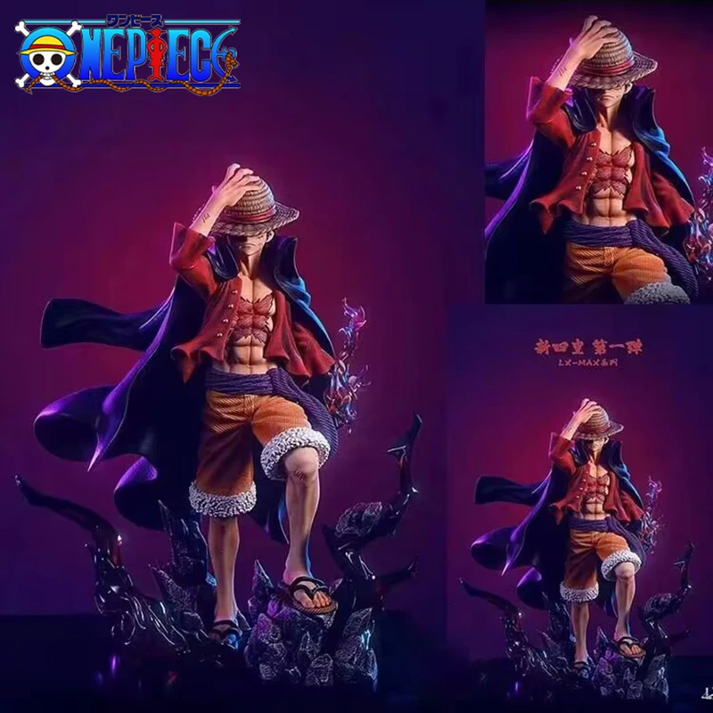 

25cm Anime Luffy One Piece Figure Four Emperors Monkey D. Luffy Action Figurine Pvc Collectible Model Doll Toys