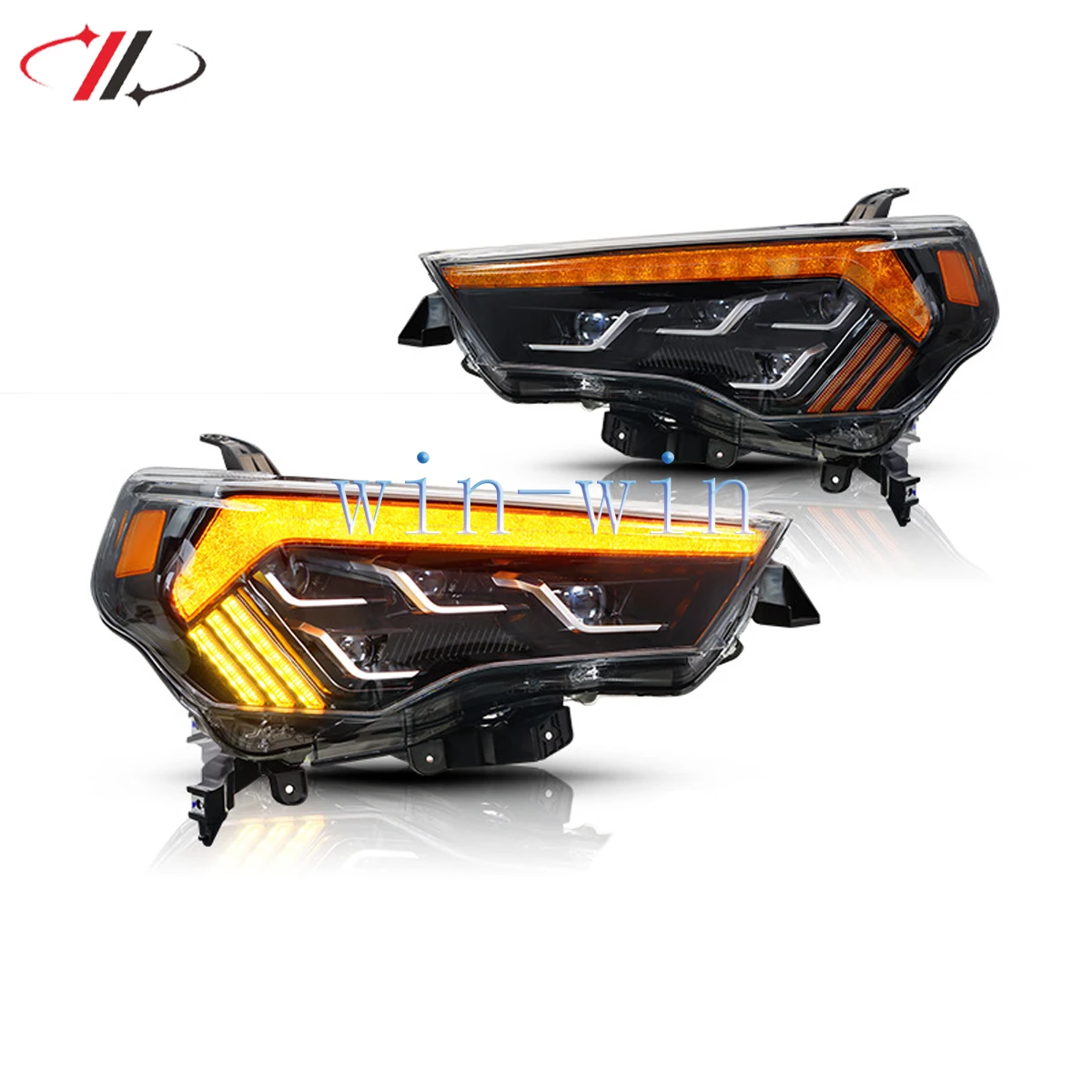 VLAND Автомобильная фара в сборе для Toyota 4runner фары 2014-2023 с динамическим поворотным