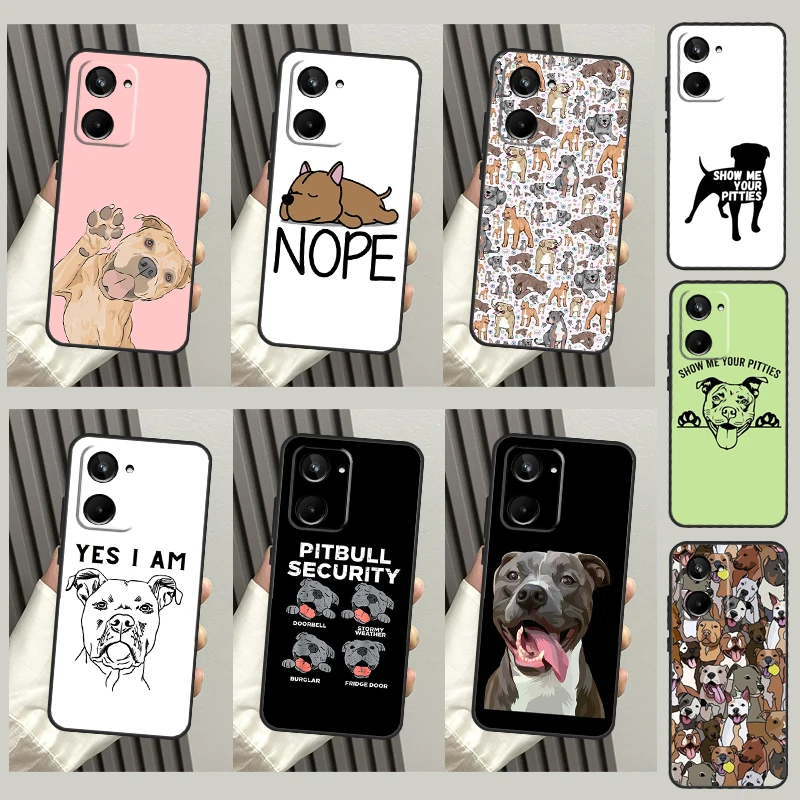

Чехол для Pitbull Dog чехол для Realme 10 Pro Plus 8 9 C35 C31 C30 C11 C15 C21Y C25Y GT Neo 3T 2T GT Neo 5